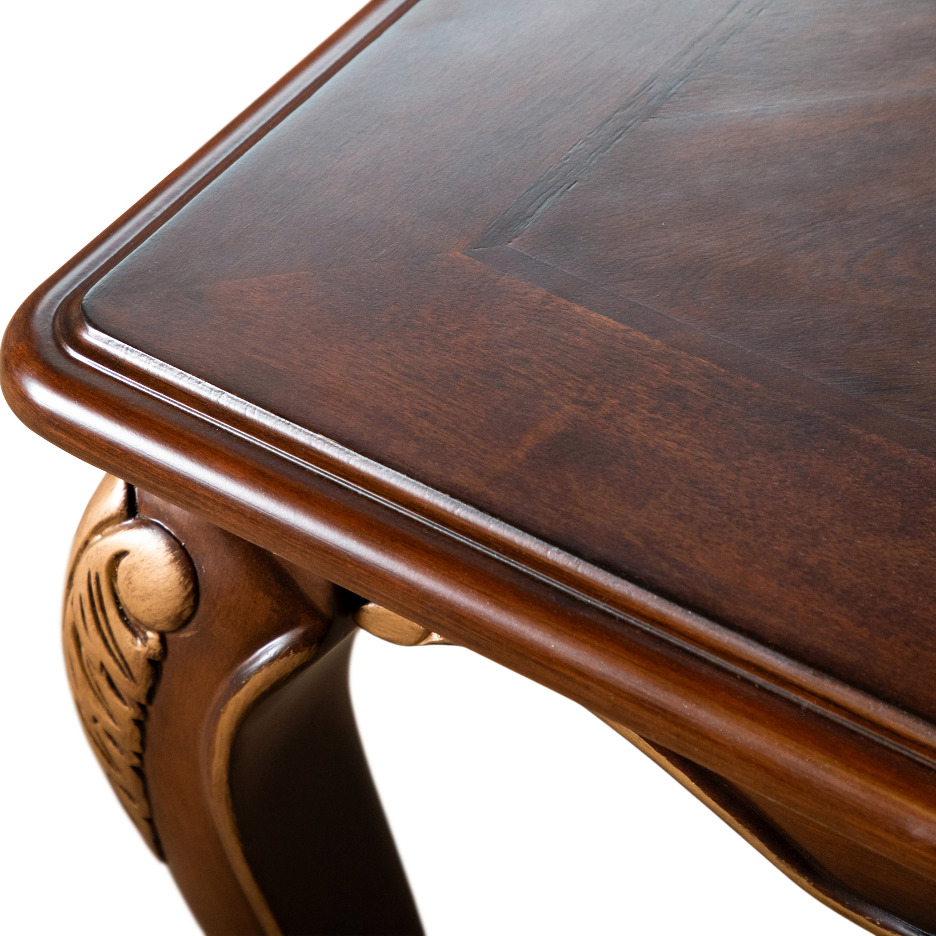 Furniture of America Garien Traditional Solid Wood End Table, Cherry