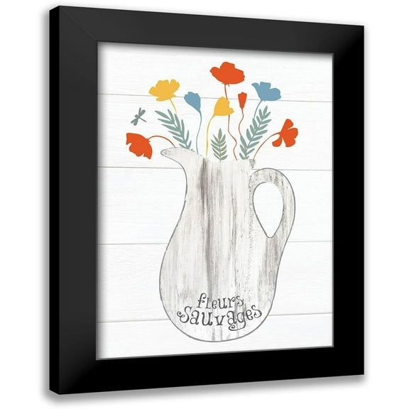 Hogan, Melody 11x14 Black Modern Framed Museum Art Print Titled - Pitcher Botanicals Primary 6
