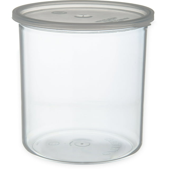 Carlisle FoodService Products Classic Récipient de Rangement Rond avec Couvercle pour Cuisine, Restaurants, Maison, Plastique, 2,7 Pintes, Transparent