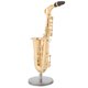 thumbnail image 4 of Mini Adorno Mini Instrumento Chapado en Oro Delicado con saxofón Alto y Estuche, Regalo Perfecto y decoración AMONSEE NO, 4 of 6