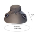 thumbnail image 3 of LOWLHOME Wide Brim Solar/USB Powered Fan Hat,Adjustable Visor Outdoor Bucket Hat,Outdoor Sun Hats for Men Women Fishing Hat with Removable & USB Charging Fan(Dark Gray), 3 of 6