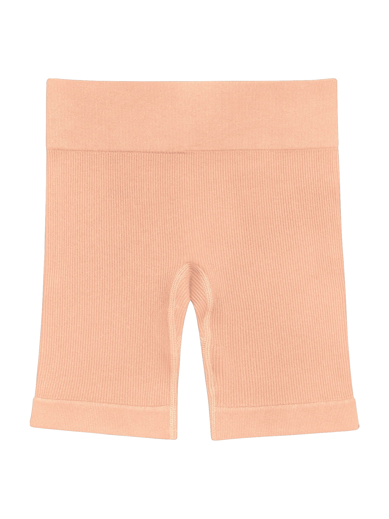 Athletic Works Girl's Ribbed Biker Short, 2-Pack, Sizes 4-18