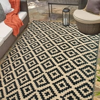 Flngr Outdoor Rug,6'x 9'Outdoor Plastic Straw Rug, Waterproof Outdoor Patio Rug for Picnic,Camper,Balcony,Porch