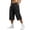 Black #13, variant on Men's Cargo Shorts Baggy Long Shorts 2026 Summer Multi Pockets Drawstring Hiking Bottoms Lightweight Elastic Waist Loose Running Short Pants L