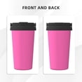 thumbnail image 4 of Portable Thermos Cup Coffee Cup 6.9×3.4in Invisible Ring Easy To Carry For Car Cafe Office Home Hotpink, 4 of 8