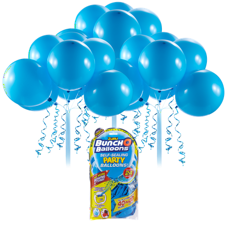 Bunch O Self-Sealing Party Balloons by ZURU, Blue, 11in, 24ct