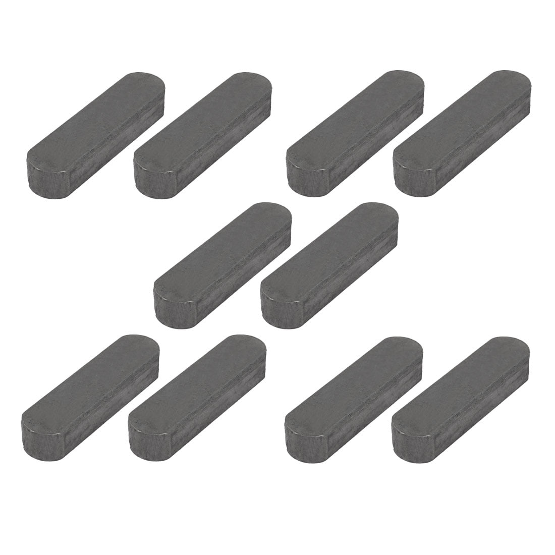 Unique Bargains 45mmx12mmx8mm Carbon Steel Key Stock Keystock Gray