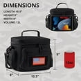 thumbnail image 4 of TRIPGEAR Mens Lunch Bag with Webbing Leakproof Insulated Cooler Bag with Adjustable Shoulder Strap, 4 of 8