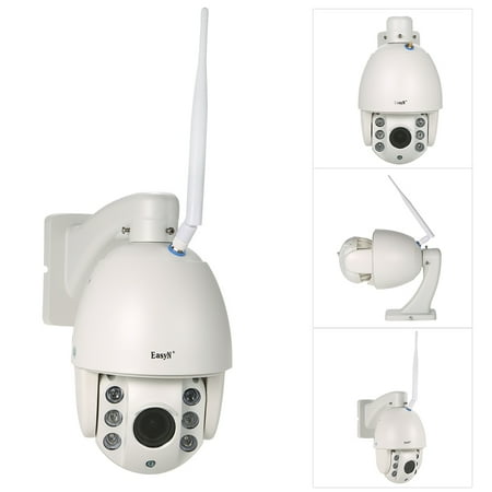 Optical Zoom Face Detection - EasyN HD 1080P Wireless WiFi PTZ IP Camera 2.8~12mm 4X Optical Zoom 1/2.7'' CMOS Sensor 6pcs IR lamps IR-CUT Built in 16G TF Card Waterproof Night Vision Motion Detection CCTV Camera for Home Security
