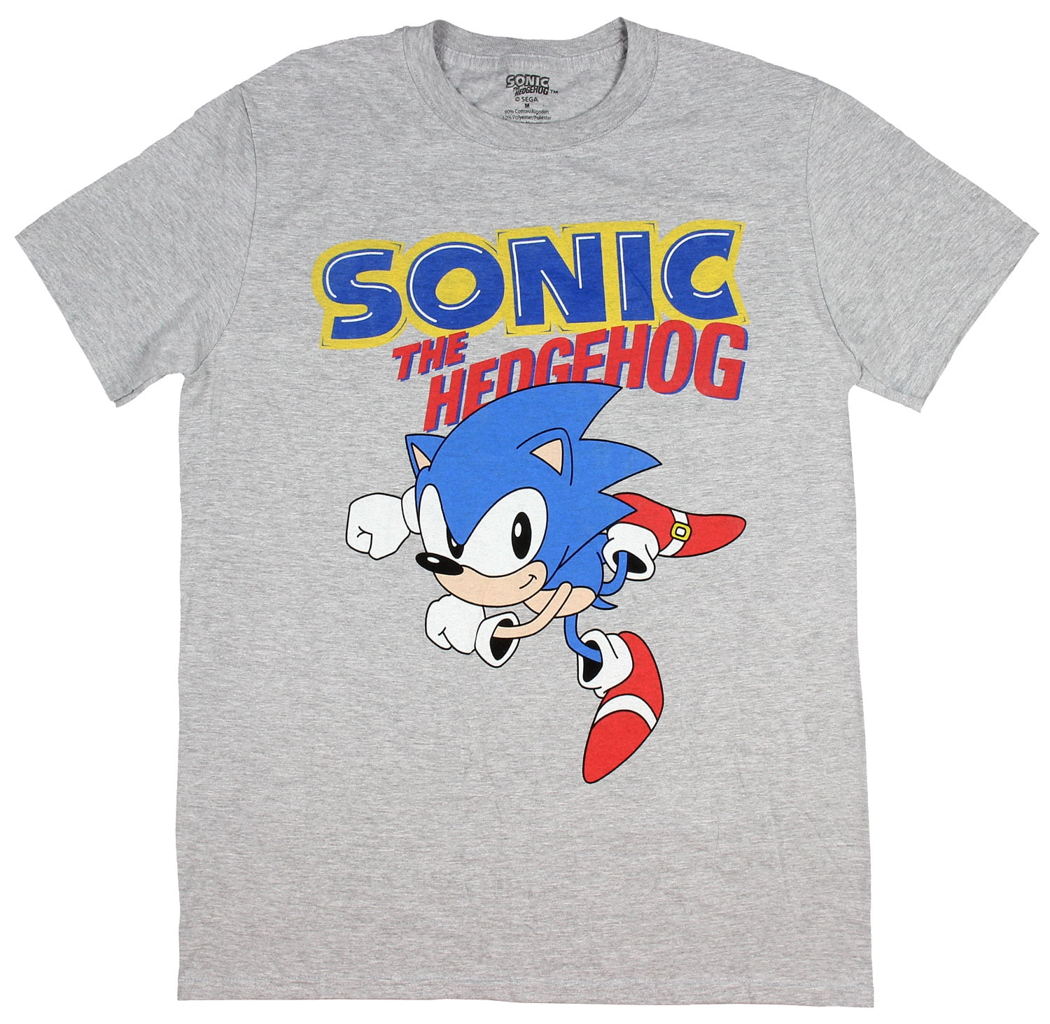 Sonic Hedgehog Shirt Mens Video Game 