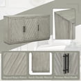 thumbnail image 5 of Buffet Cabinet, Atumon Accent Cabinet with 3 Doors, Farmhouse Buffet Cabinet with Adjustable Shelves, Wood Cabinet Furniture for Kitchen Dining Room Living Room, 60"L x 15.7"W x 34.3"H, Gray, 5 of 10
