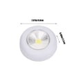 thumbnail image 3 of LED Puck Lights Battery Operated, Wireless Under Cabinet Lighting 60 Lumens, Tap Light with Stick On Installation for Kitchen Cabinets, Closet, Garage, White, 3 of 7