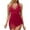 Red, variant on LUOGENLI Womens Swimsuits Bikini Women Swim Dress Swimsuits Mesh Sheer Sarong Wraps Bathing Suit Army Green Size L