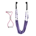 thumbnail image 4 of Entrenador de estiramiento de Yoga aéreo, hamaca de Yoga, ejercicio, gimnasio en casa, ejercicios de inversión, accesorio de entrenamiento de Yoga, correas de Fitness y Yoga Conjunto morado A, 4 of 8