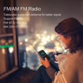 thumbnail image 3 of Radio Digital Portátil con Bandas AM/FM, Alerta Meteorológica, Función de Alarma con Conector para Auriculares de 3,5 mm y Batería de 800 MAh., 3 of 5