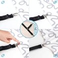 thumbnail image 3 of Cribun 4 PCS Bed Sheet Holder Straps,3 Way Adjustable Sheet Band Clips Fasteners Suspenders,Triangle Elastic, 3 of 7
