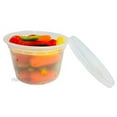 thumbnail image 5 of PCM 16 oz. Heavy Duty Round Deli Food Soup Plastic Container w/Lid 100% BPA Free (Pack of 24 Sets), 5 of 6