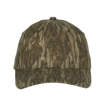 Mossy Oak Unstructured Canvas Baseball Style Hat New Bottomland Camo Pattern Adult Men s