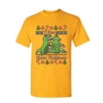thumbnail image 1 of Tee Hunt T-Rex Hates Christmas T-Shirt Funny Xmas Ugly Sweater Dinosaur Mens Shirt, Yellow, Medium, 1 of 4