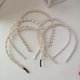 thumbnail image 1 of Diadema de perlas, 5 piezas de diademas de perlas sintéticas blancas, aro para el pelo de novia, accesorios para el cabello de boda, adornos para mujeres y niñas Rojo Verde, 1 of 3