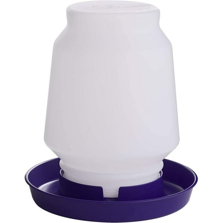 Miller Manufacturing Plastic Poultry Fountain Complete Waterer Purple 1 Gallon