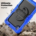 thumbnail image 5 of KOMI Case for Lenovo Tab K11 11'' 2024 / M11 TB330FU /Lenovo Xiaoxin Pad 2024 TB331FC, with Screen Protector, Hand Strap, Shoulder Strap, Rotating Stand Navy Blue, 5 of 5