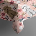 thumbnail image 5 of Poodle and Pioneer Flower Square Tablecloth,Waterproof Square Table Cover,Wipeable Spillproof Washable Table Cover for Home Kitchen Party Decor 42"X42"(107x107cm), 5 of 6