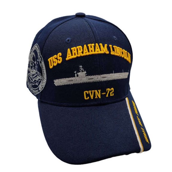 Navy CVN-72 USS Abraham Lincoln Navy Blue Cap