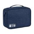 thumbnail image 2 of wps Travel Cable Organizer Bag Electronics Accessories Storage Pouch USB Drive Charger Memory Card Case gray, 2 of 6