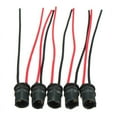thumbnail image 2 of 10pcs Rubber T10 W5W Car Auto Light Bulb Round Socket Lamp Holder Base Connector, 2 of 6