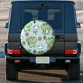 thumbnail image 5 of Kll Cute Floral Frog Tire Cover,Universal Wheel Tire Cover For Trailer, Rv, Suv, Truck,Camper And Many Vehicle,(14 Inch), 5 of 8