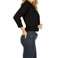 thumbnail image 2 of Women's Casual Lightweight Long Sleeves Open Front Office Wear Bolero Solid Cardigan, 2 of 5