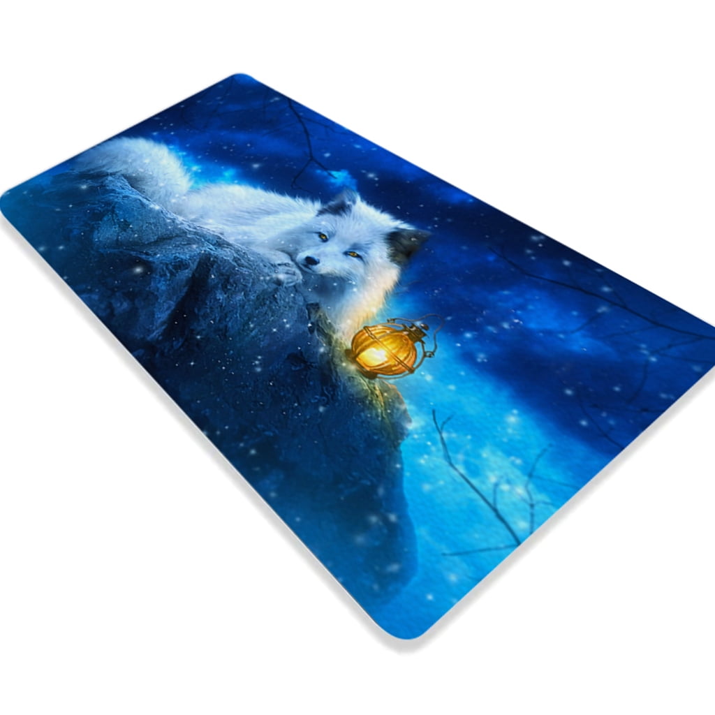 Multifunctional Office Desk Pad Cartoon Gaming Mouse Mat Waterproof PU Computer Mousepad Keyboard Table Cover for Home