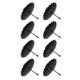 thumbnail image 1 of Paquete de 8 portavelas de corona de 7,5 cm, portavelas de metal, velas de pilar, corona de velas cónica para enchufar, 1 of 7