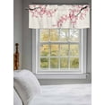 thumbnail image 3 of Country Cherry Blossoms Valances for Windows, Rod Pocket Kitchen Valance Curtains - Soft & Washable Small Window Treatment for Living Room,&nbsp;Bathroom, Pink Flower , 42x12 Inch, 1 Panel, 3 of 9