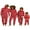 Red Kids, variant on Christmas Family Matching Hoodie Pajamas Santa Claus Romper Long Sleeve Onesie Jumpsuit Zipper Pjs