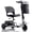 Gunmetal, variant on Ultra-Lightweight Foldable Mobility Scooters for Seniors & Adults,All Terrain Mobility Scooter with 300lbs,Sunderwell Electric Wheelchair Strong Device for Travel,2 Batteries,Variable Speed(Purple)