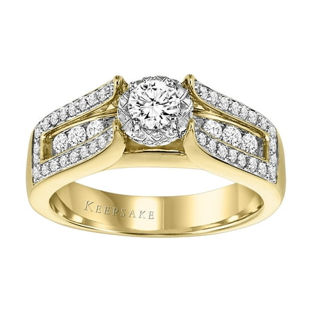 Keepsake Aurora 1 Carat T.W. Certified Diamond 10kt Yellow Gold Ring