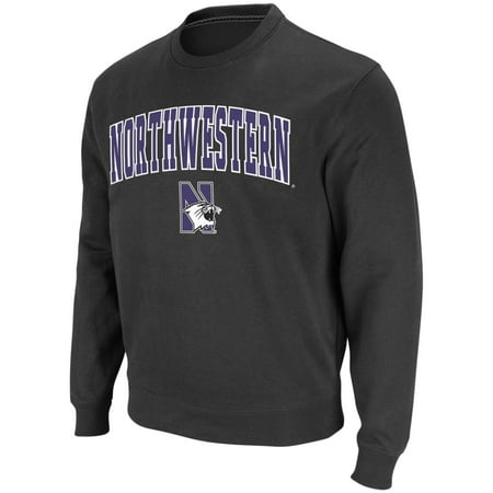 Men s Colosseum Charcoal Northwestern Wildcats Arch & Logo Crew Neck Sweatshirt Men s Colosseum Charcoal Northwestern Wildcats Arch & Logo Crew Neck Sweatshirt