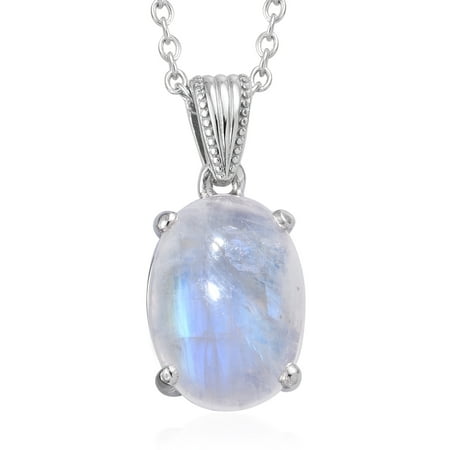 - Rainbow Moonstone Pendant Necklace 20