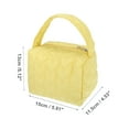 thumbnail image 2 of 1 Pc Women Durable Heart Makeup Bag for Vacation Camping Wedding Travel Yellow Polyester, 2 of 3