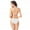White, variant on lulshou Women's Bikini Swimsuit Triangle Top Side Tie Bottom Bikini Swimwear Bandage Bikini Set Push-up Bra Swimsuit