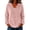 Pink, variant on Staron Women's Hoodie Soft Hooded Long Sleeve V Neck Solid Casual Comfy Loose Pullover Sweatshirt Army Green L