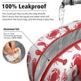 thumbnail image 5 of Lunch Bag Lunch Box for Women Reusable Insulated Lunch Bags,Water-Resistant Crab and Lobsters Cooler Lunch Tote Bag, Large Capacity for Work Travel Picnic, 5 of 6
