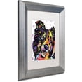 thumbnail image 2 of Trademark Fine Art "Border Collie" Canvas Art by Dean Russo, White Matte, Silver Frame, 2 of 4
