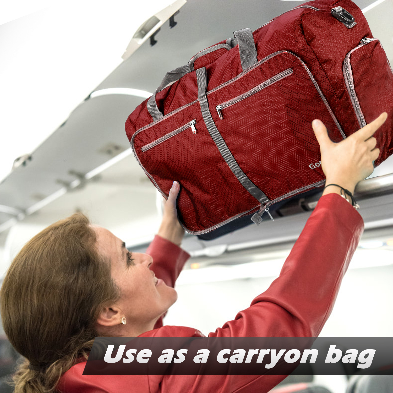 gonex 40l packable travel duffle bag