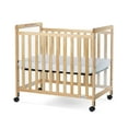 thumbnail image 3 of Foundations SafetyCraft Fixed-Side Clearview Compact Crib, Wood Construction, 3" Mattress Included, 3 of 3