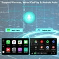 thumbnail image 3 of THONZER 10" Car Stereo Radio w/Carplay Android Auto for Nissan Xtrail Qashqai Rogue 2014-2019 Double Din Android 13 Touchscreen Audio Receiver w/WiFi GPS Navigation Bluetooth Backup Camera Mic- 2+32G, 3 of 7