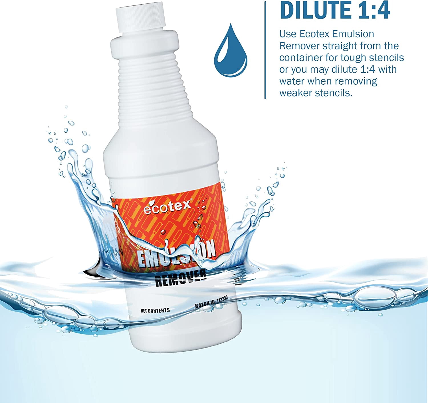 Ecotex® Screen Printing Emulsion Remover (Pint - 16oz) - Diazo