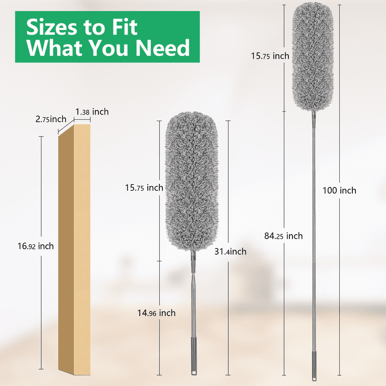 Sugarday Microfiber Extendable Feather Duster with Extension Handle photo 4